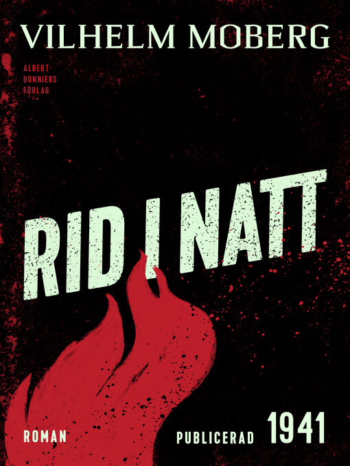Title details for Rid i natt by Vilhelm Moberg - Wait list